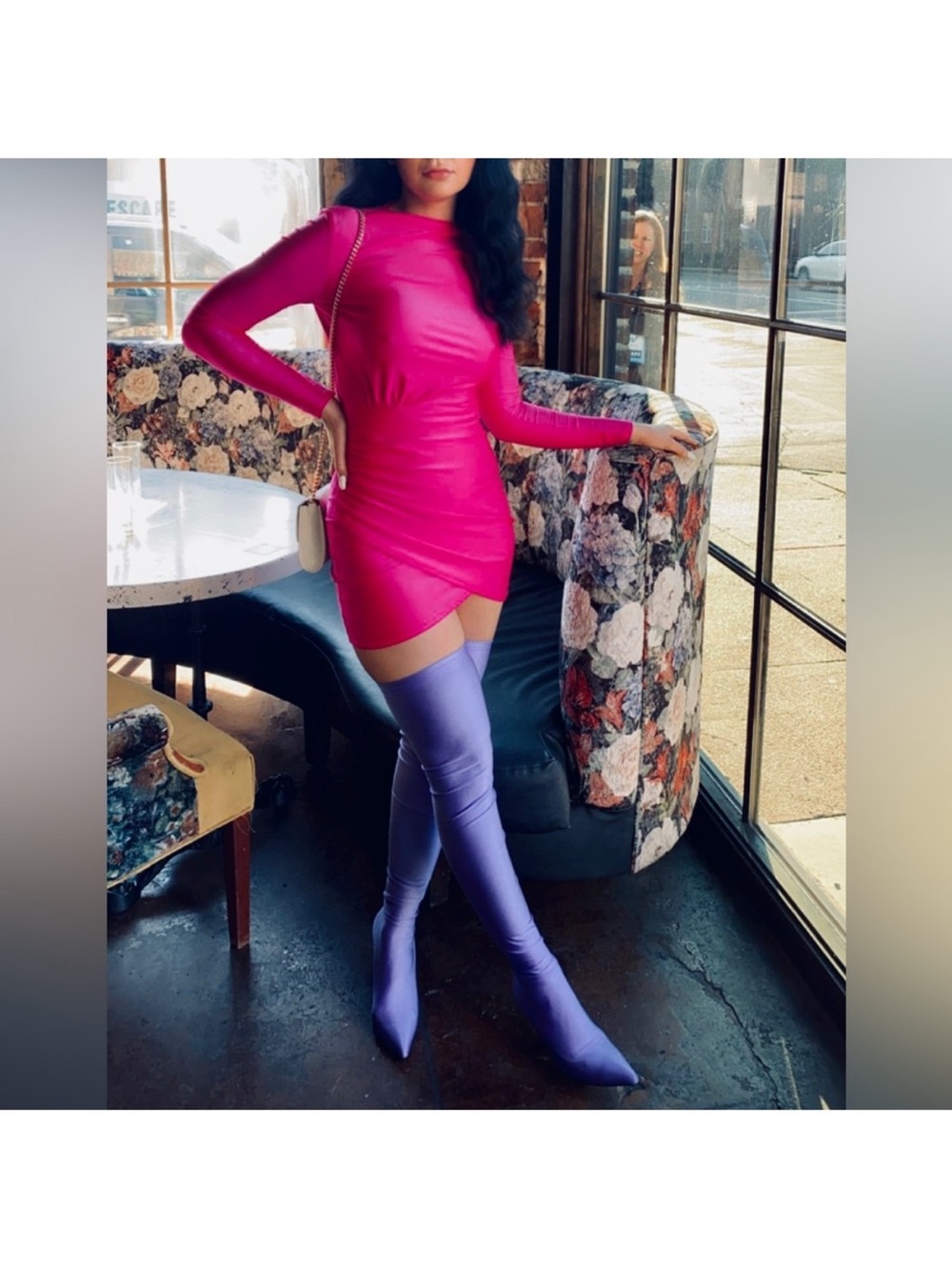 AKIRA Purple Lavender Over-the-Knee Boots
